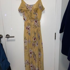Yellow flower dress, size small